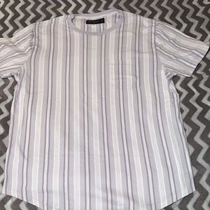 Abercrombie & Fitch  NWOT- light purp striped Tee -  Size XL Slim fit